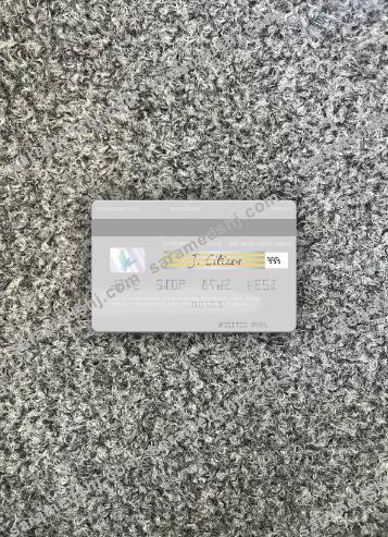 Slovakia Tatra Banka visa debit card photolook back